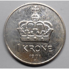 NORWAY 1 Krone 1991