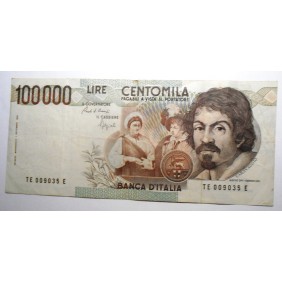 100.000 Lire Caravaggio 1°...