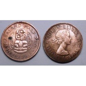 NEW ZEALAND 1/2 Penny 1961
