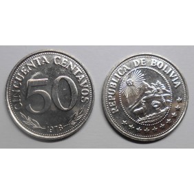 BOLIVIA 50 Centavos 1978