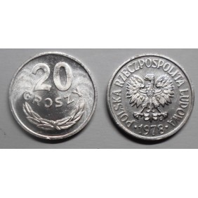POLAND 20 Groszy 1978
