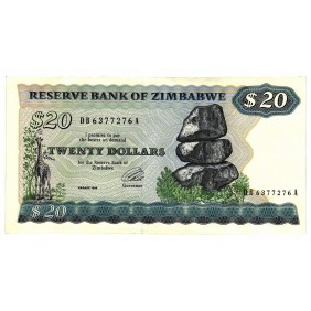 ZIMBABWE 20 Dollars 1994