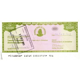 ZIMBABWE 20.000 Dollars 2003