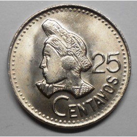 GUATEMALA 25 Centavos 1990