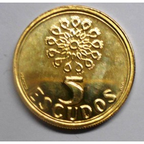 PORTUGAL 5 Escudos 1996