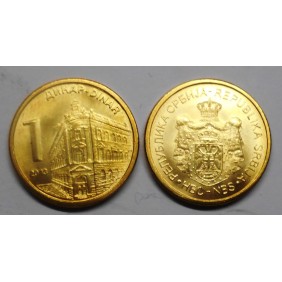SERBIA 1 Dinar 2013
