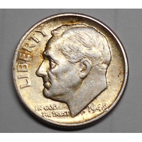 USA Roosevelt Dime 1948 AG