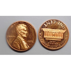 USA 1 Cent 1974 S Lincoln...