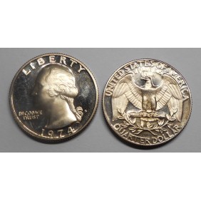 USA Washington Quarter 1974...