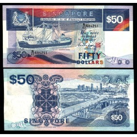 SINGAPORE 50 Dollars 1987