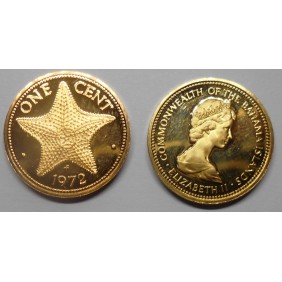 BAHAMAS 1 Cent 1972 PROOF
