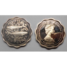 BAHAMAS 10 Cents 1972 PROOF