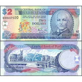 BARBADOS 2 Dollars 1999