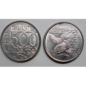 BRAZIL 500 Cruzeiros 1993