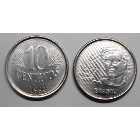 BRAZIL 10 Centavos 1994
