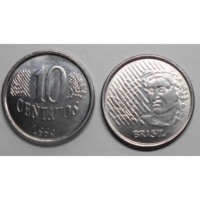 BRAZIL 10 Centavos 1996