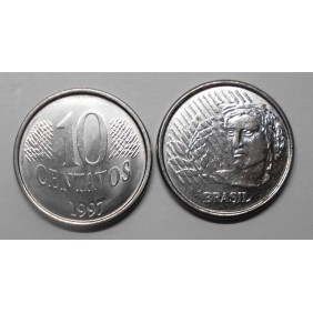 BRAZIL 10 Centavos 1997