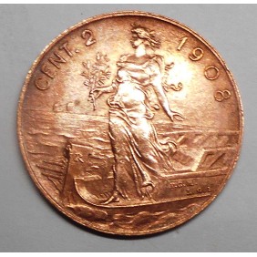 2 Centesimi 1908 Prora q.FDC