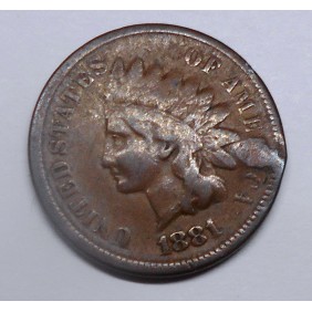 USA 1 Cent 1881 Indian Head