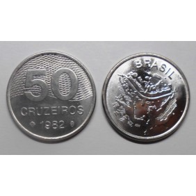 BRAZIL 50 Cruzeiros 1982