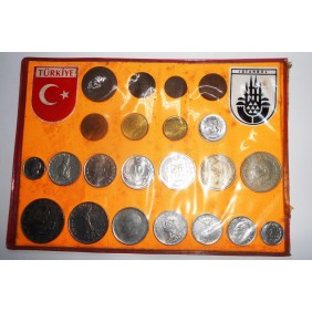 TURKEY Set 6 Coins 1 5 10...