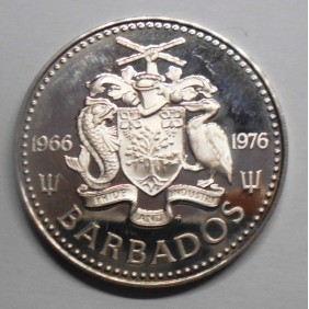 BARBADOS 2 Dollars 1976...