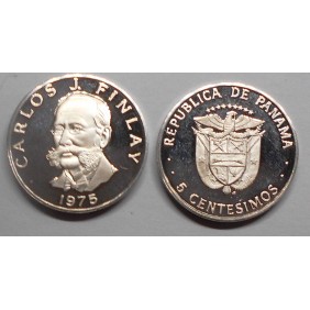 PANAMA 5 Centesimos 1975...