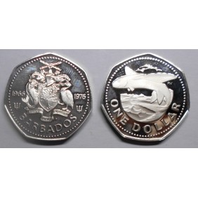 BARBADOS 1 Dollar 1976...