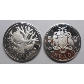 BARBADOS 2 Dollars 1979...