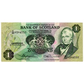 SCOTLAND 1 Pound 1975