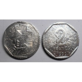 FRANCE 2 Francs 1993 Jean...