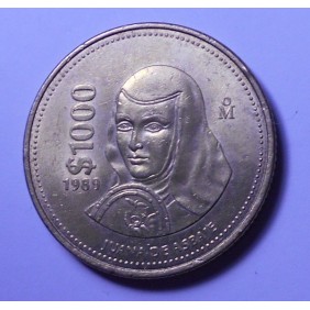 MEXICO 1000 Pesos 1989...