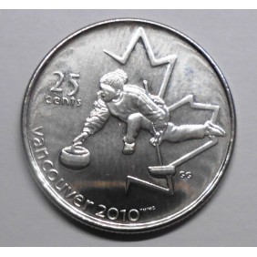 CANADA 25 Cents 2007 Curling
