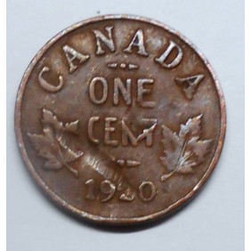 CANADA 1 Cent 1920 KM 28