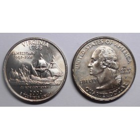 USA 1/4 Dollar 2000 P Virginia