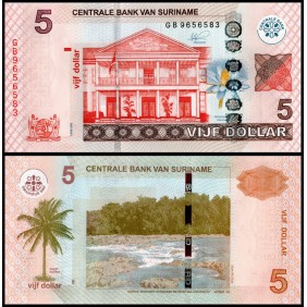 SURINAME 5 Dollars 2020