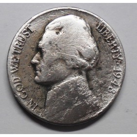 USA 5 Cents 1948 D Jefferson