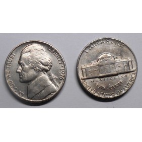 USA 5 Cents 1976 D Jefferson