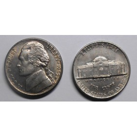 USA 5 Cents 1992 P Jefferson