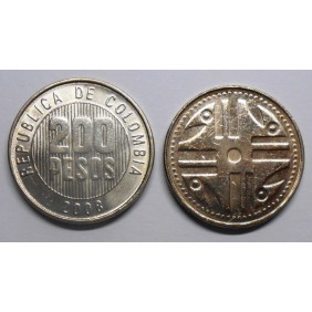 COLOMBIA 200 Pesos 2008