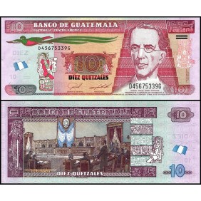 GUATEMALA 10 Quetzales 2021