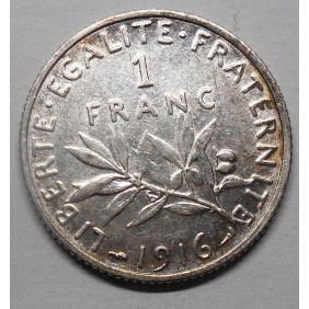 FRANCE 1 Franc 1916 AG