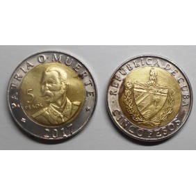 CUBA 5 Pesos 2017 Antonio...