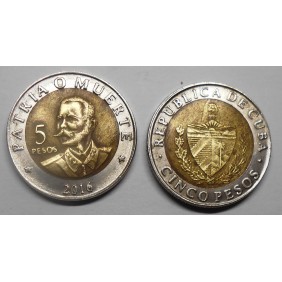 CUBA 5 Pesos 2016 Antonio...
