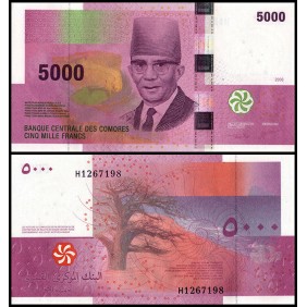 COMOROS 5000 Francs 2006...