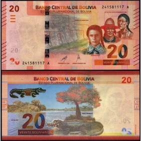 BOLIVIA 20 Bolivianos 2018...
