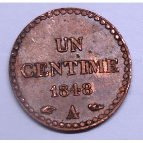FRANCE 1 Centime 1848 A