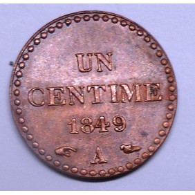 FRANCE 1 Centime 1849 A