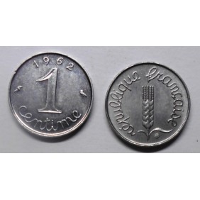 FRANCE 1 Centime 1962