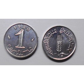 FRANCE 1 Centime 1980 rare